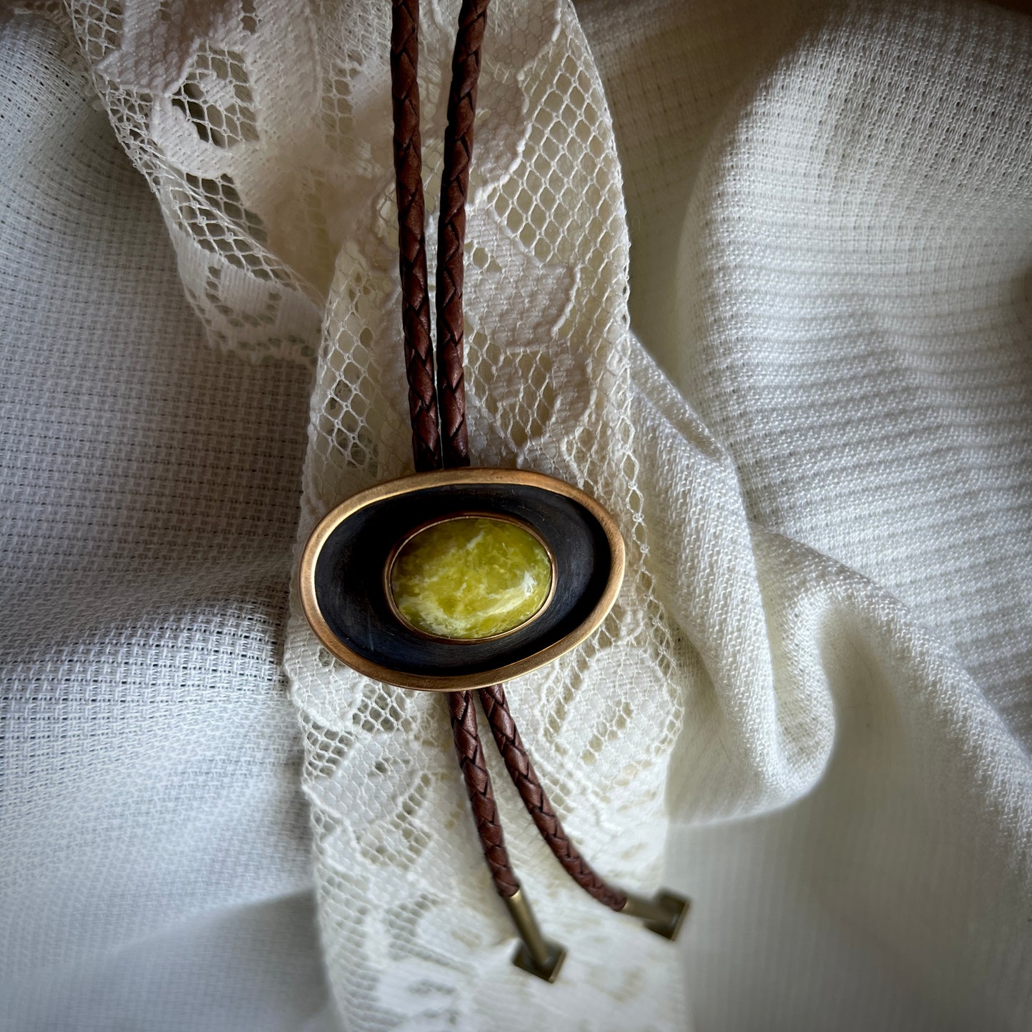 Connemara Marble & Brass Bolo