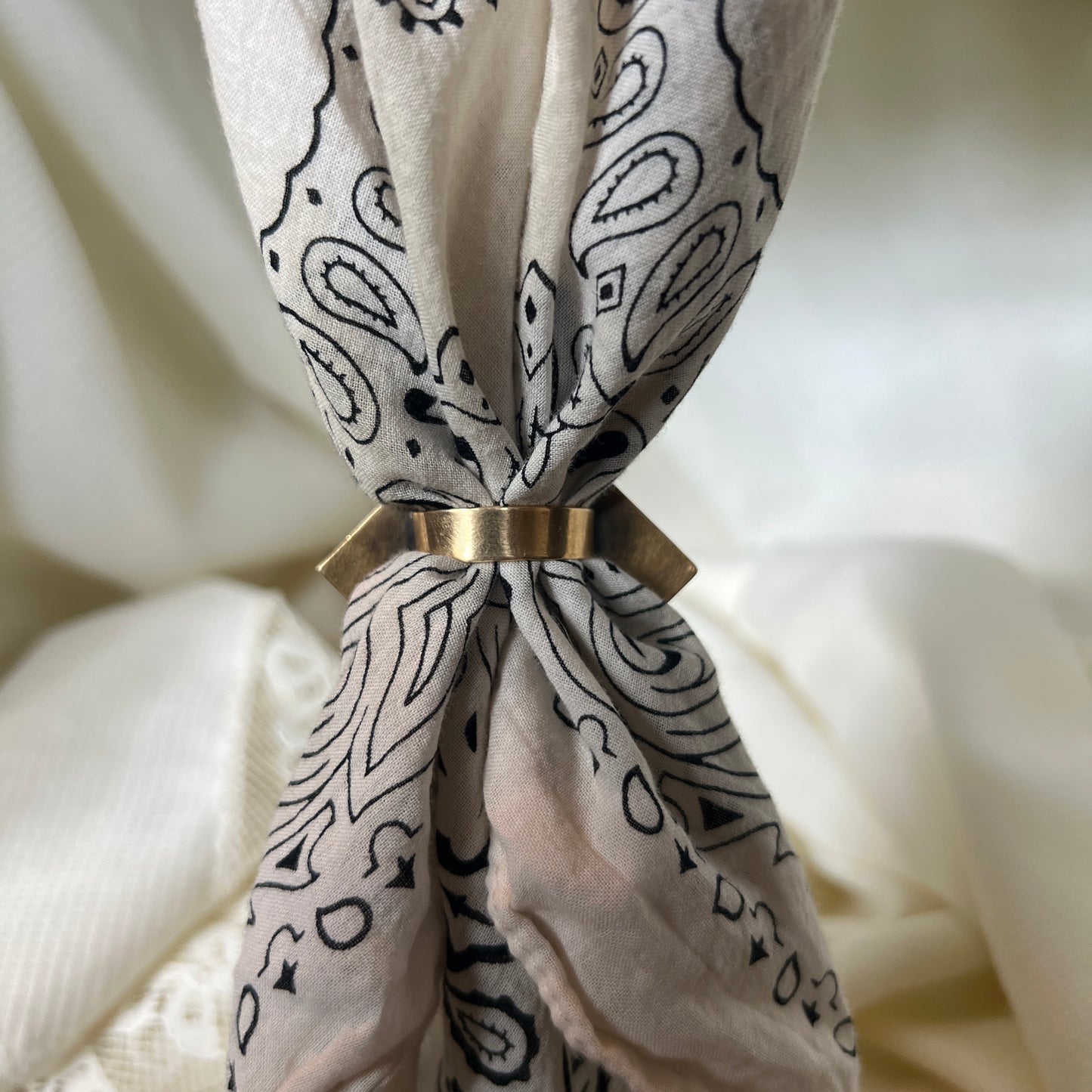 Porcelain Shadowbox Scarf Slide