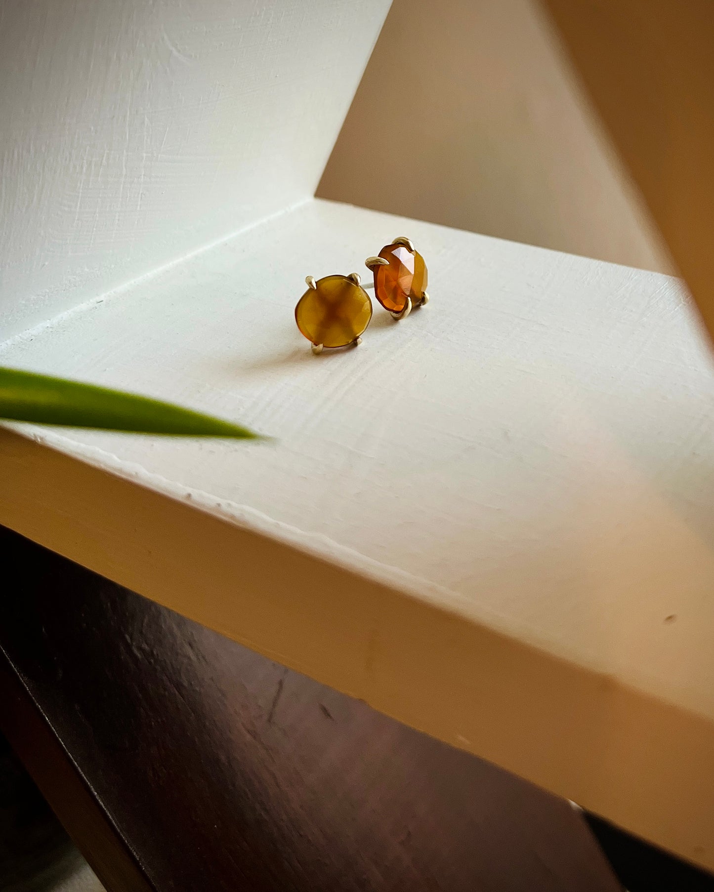 Carnelian Prong Studs