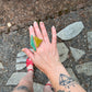 Glass & Brass Retro Split Ring