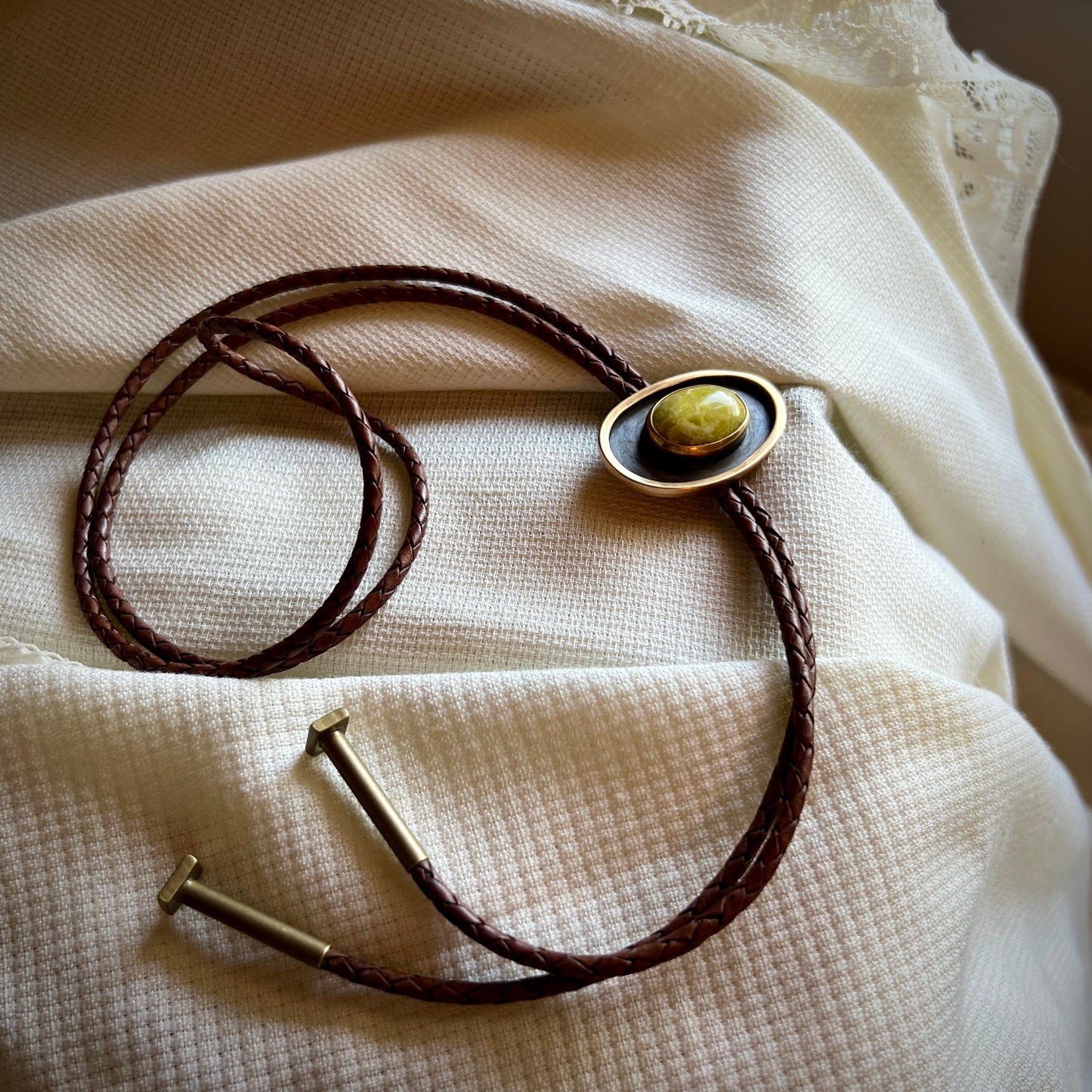 Connemara Marble & Brass Bolo