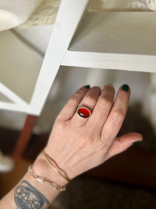 Carnelian Candy Ring