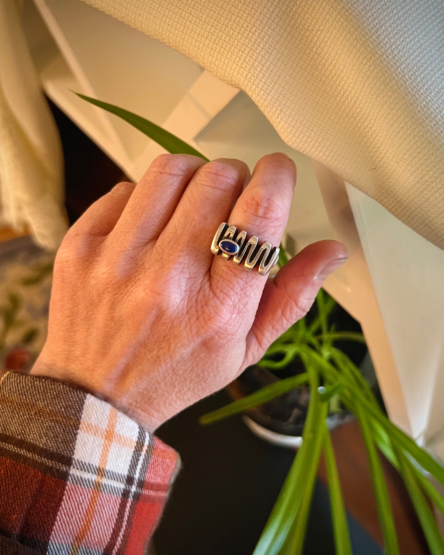 Lapis Lazy River Ring