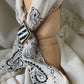 Porcelain Shadowbox Scarf Slide